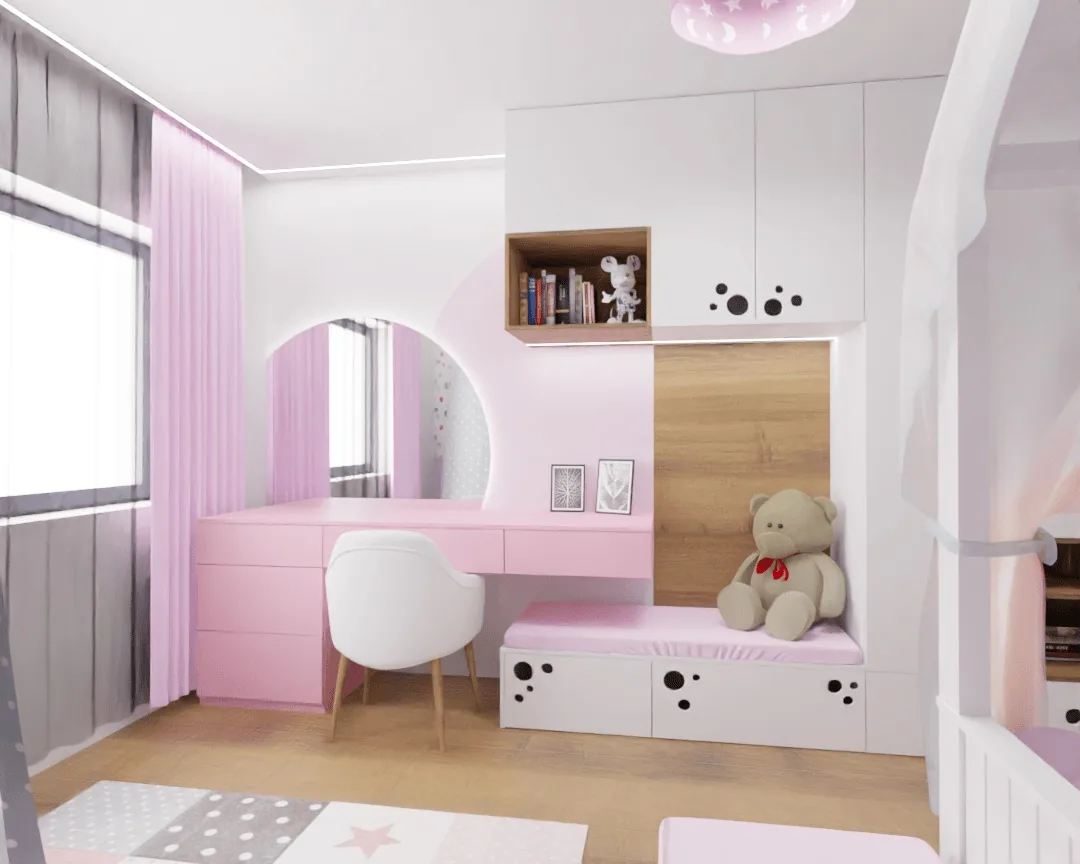 Vizualizácie detskej izby – 3D vizualizácia 04