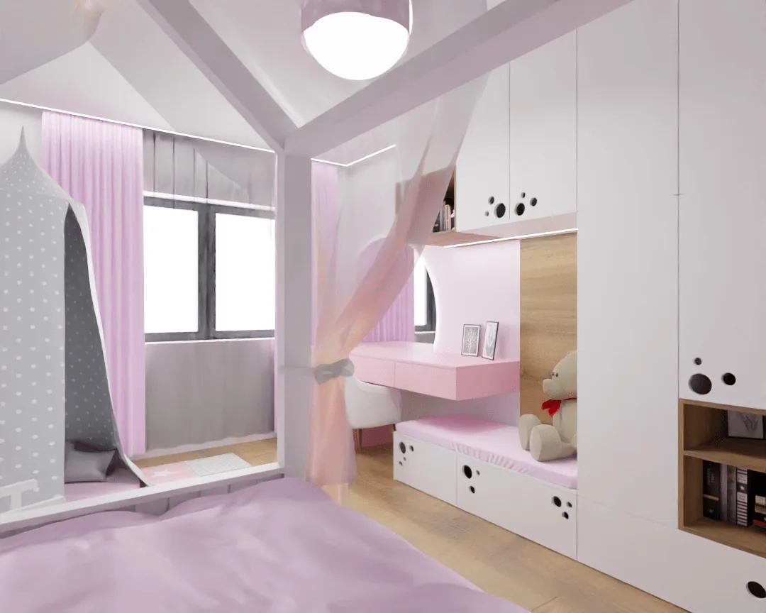Vizualizácie detskej izby – 3D vizualizácia 06