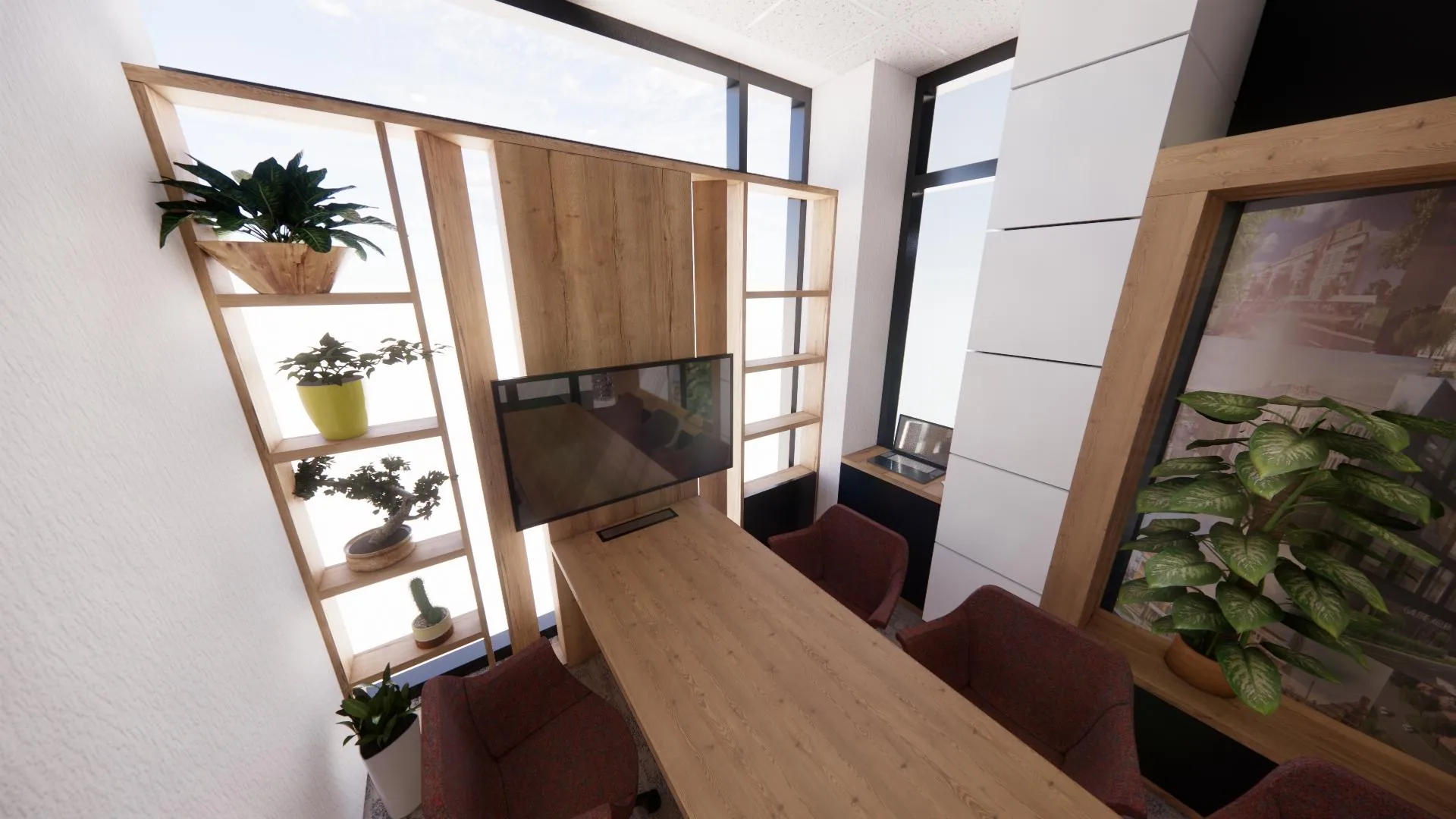 Kancelárske priestory s recepciou Košice – 3D vizualizácia 05