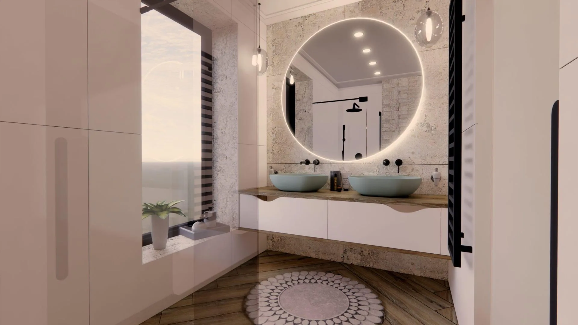 Vizualizácia malej kúpeľne