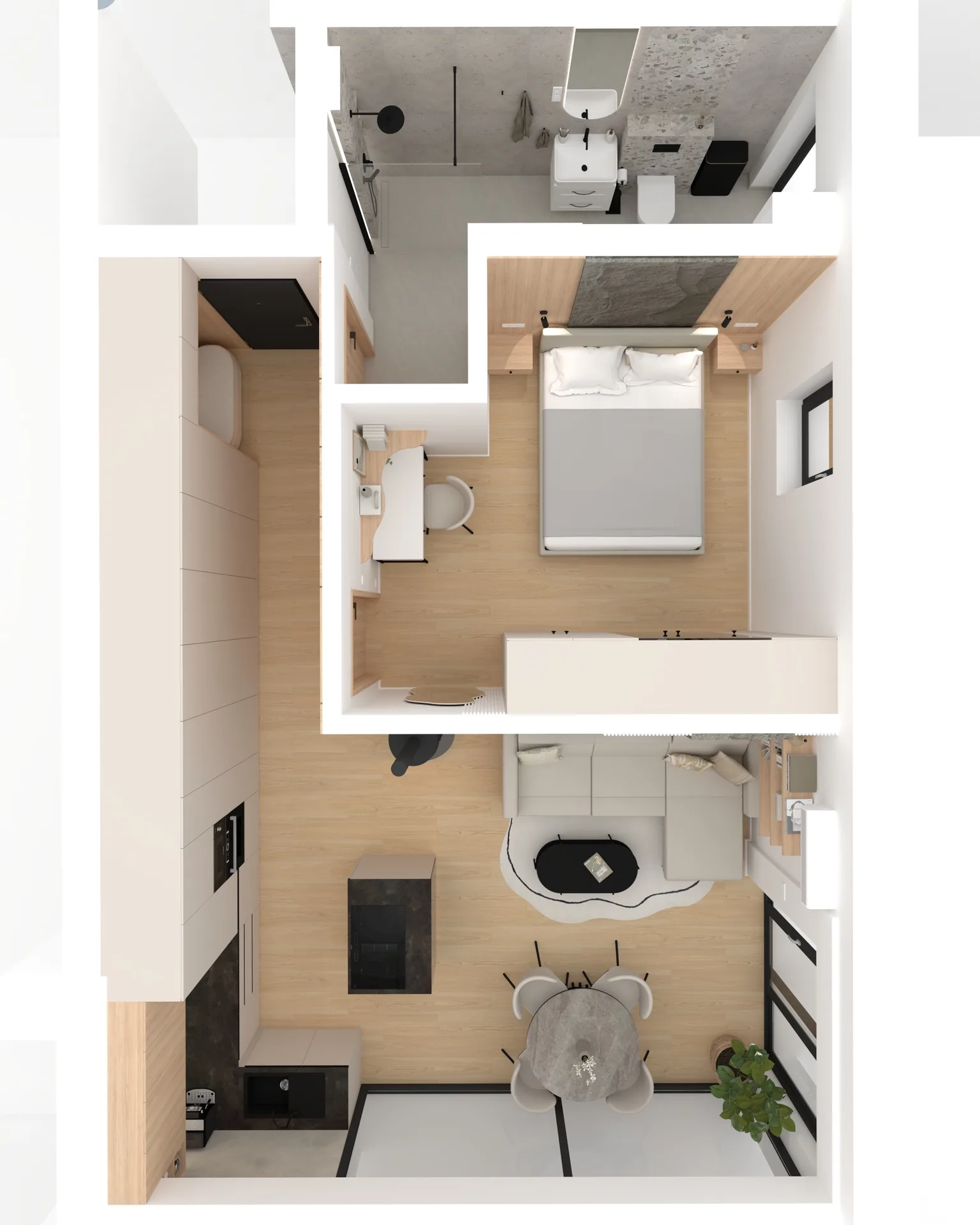 Moderný byt – Línie svetla