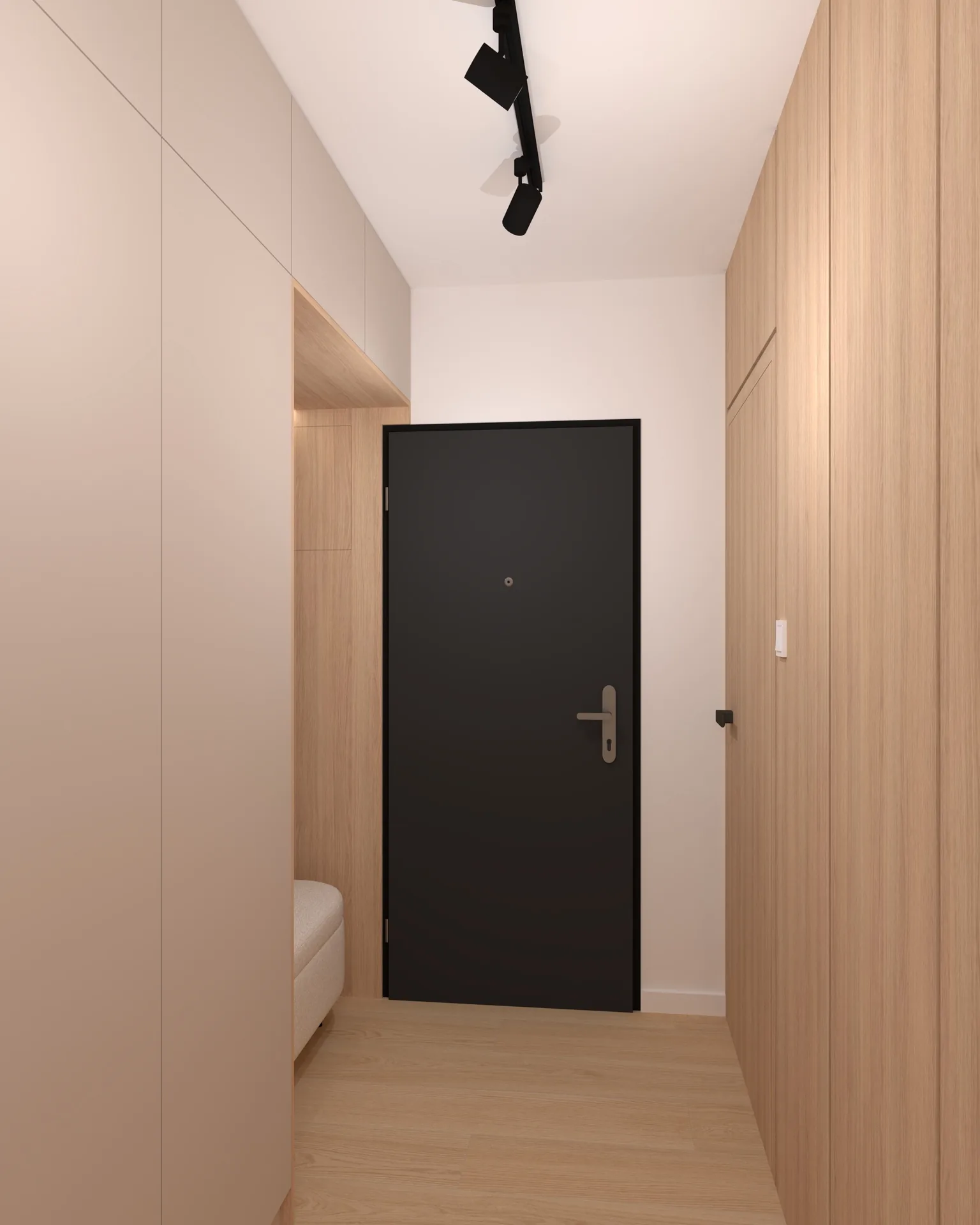Moderný byt – Línie svetla – 3D vizualizácia 02