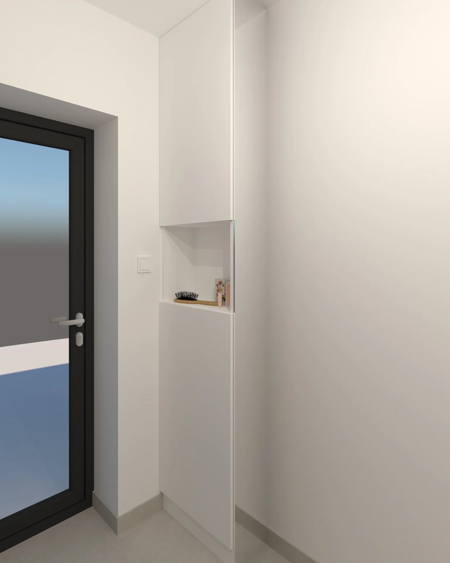 Moderný byt – Línie svetla – 3D vizualizácia 03