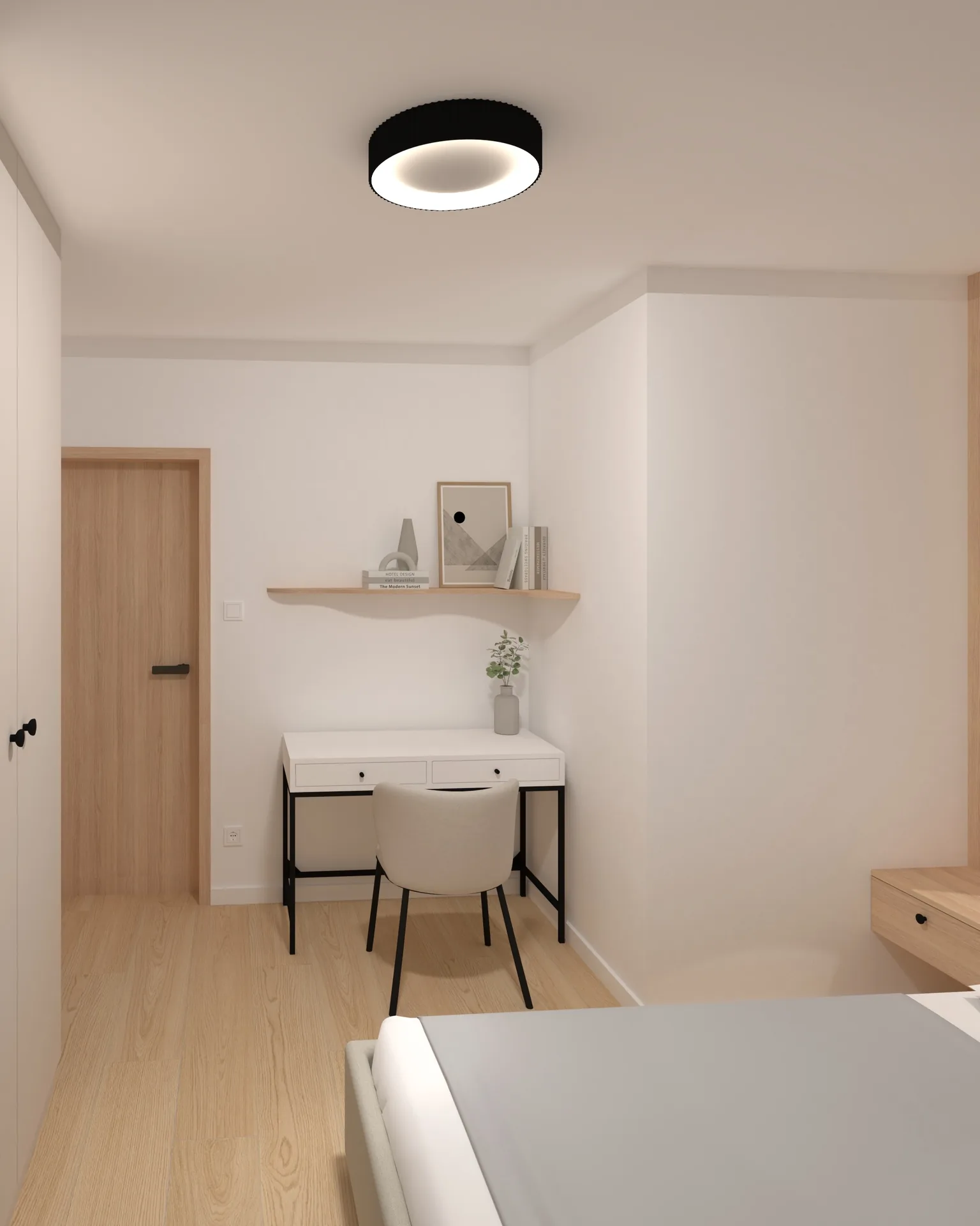Moderný byt – Línie svetla – 3D vizualizácia 04