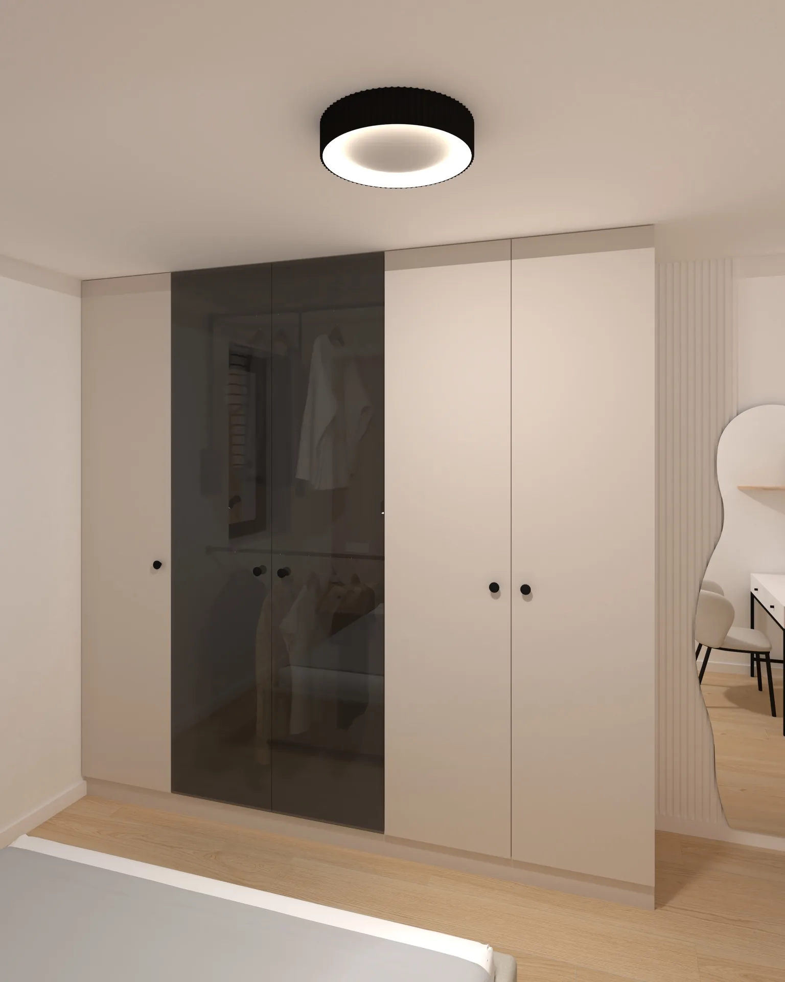 Moderný byt – Línie svetla – 3D vizualizácia 05