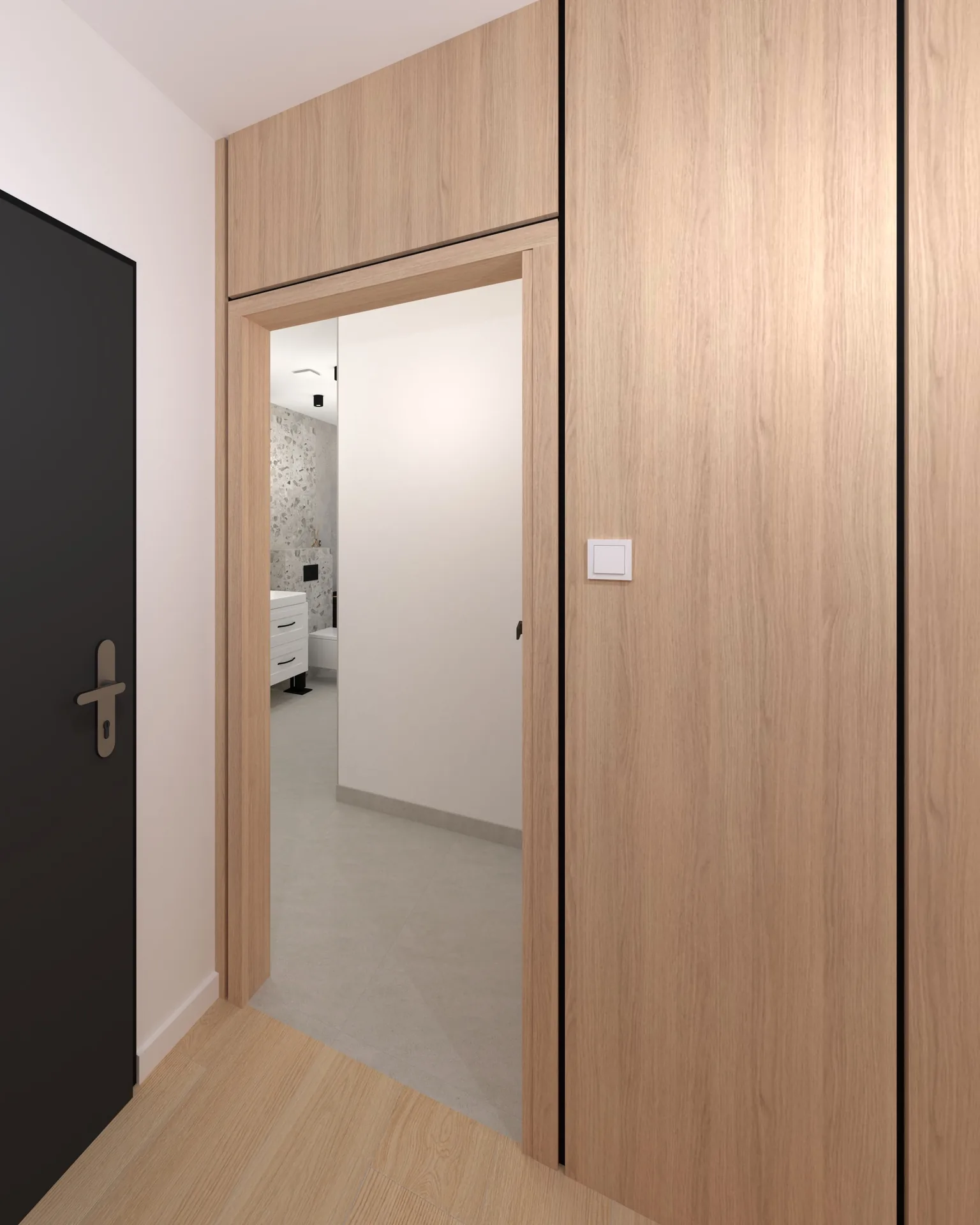 Moderný byt – Línie svetla – 3D vizualizácia 08