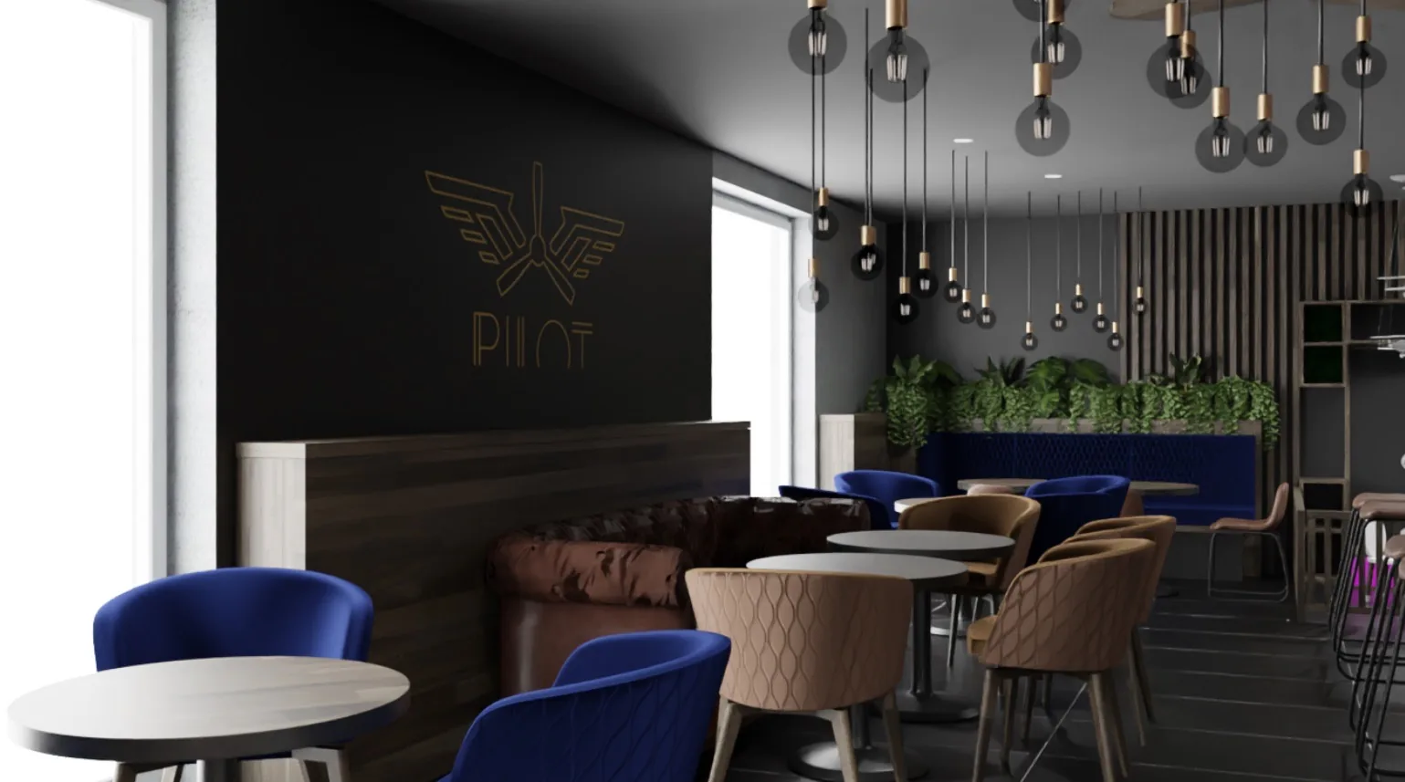 Pilot bar – 3D vizualizácia 02