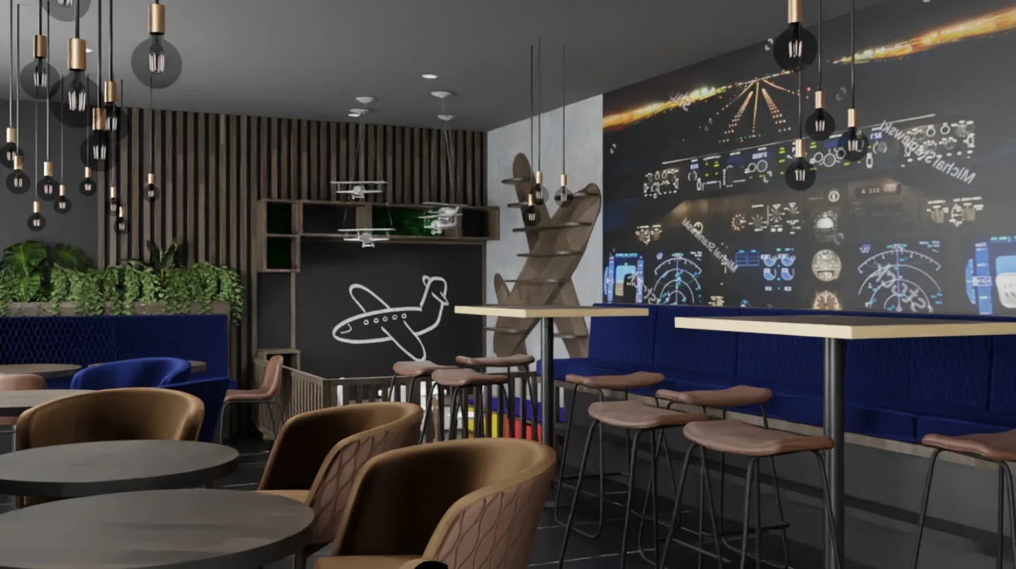 Pilot bar – 3D vizualizácia 03