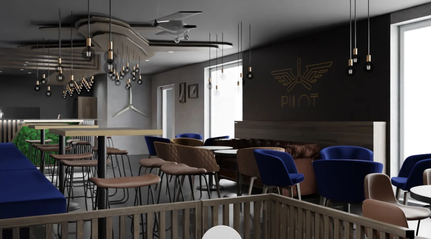 Pilot bar – 3D vizualizácia 05